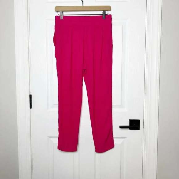 HARLYN Urban Outfitters‎ Size Small Pull On Hot Pink Gauze Pants - Picture 7 of 7